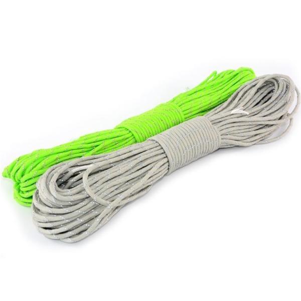 100ft Reflective 7 Strand Paracord 4mm Polyester Paracord 550 Diameter 4mm
