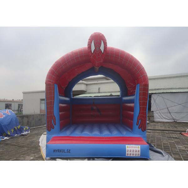 Customize Inflatable Spiderman Jumping Castle / Spiderman Inflatable Bouncer For Kids