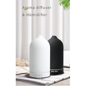 HOMEFISH PP Ceramic Aromatherapy Ultrasonic Aroma Humidifier 2.4MHz