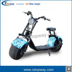 Wholesale New customized 1000W citycoco 18*9.5 big two wheels electric scooter harley from china suppliers