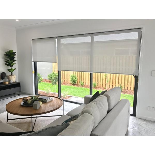 Solar screen 30% polyester and 70% PVC roller blinds fabrics with thick pattern