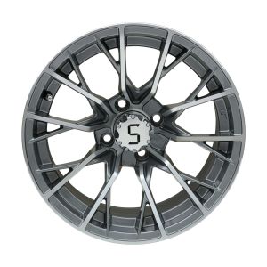 China New Arrival 14 Inch Golf Cart Wheels Machined/ Gunmetal ET-25 Custom Support on sale