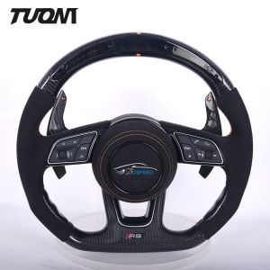 RS3 S3 A3 A4 RS4 Audi Carbon Fiber Steering Wheel With LED Design