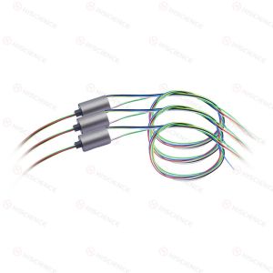 0-100RPM Capsule Slip Rings Miniature 4 Circuits 1A With Stainless Steel Housing