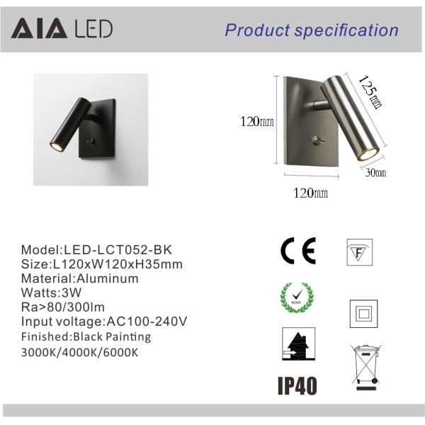 Surface mounted flexible LED headboard wall light/led bed wall lighting led bedside wall light for home