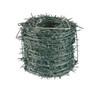 Security Barbed Wire Fence PVC Coated For Farm / Prison