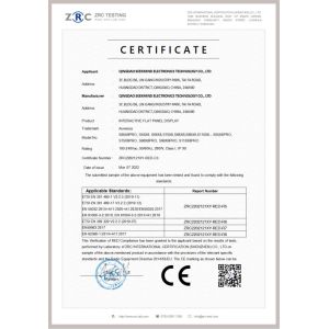 QINGDAO SEEKMIND Electronics Technology Co.,Ltd. Certifications