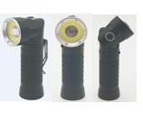 Quality Functional LED Flashlight 4x4x14cm With Adjustable Pivoting Head Up To 90 for sale