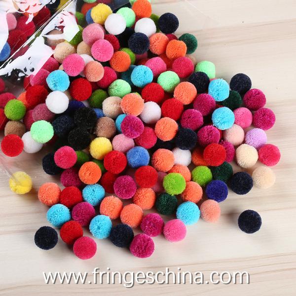 Wholesale Colorful DIY Multicolored Pom Pom Ball For Hat Costume Christmas Decoration