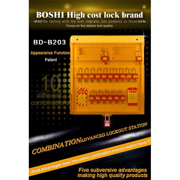 Mask Design Lockout Management Station , Multi Function Lockout Tagout Center