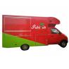 Awesome Petrol Mobile Kitchen Truck , Mobile Fast Food Van Gasoline Fuel Type for sale