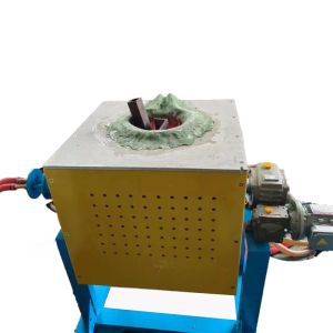 Induction Melting Machine for Ferrous Melting Crucible Tilt 80-90% Efficiency