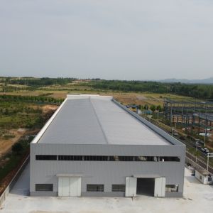 Long Span Prefabricated Steel Warehouse with H-Section Frames