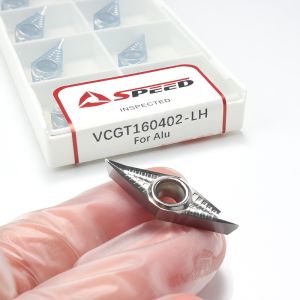 Polished Tungsten Carbide Aluminum CNC Inserts VCGT160402