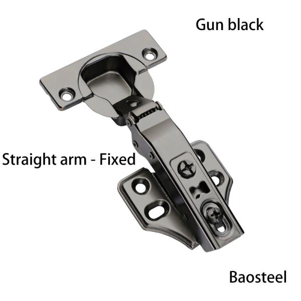 Frameless Hydraulic Concealed Hinges Stainless Steel Adjustable