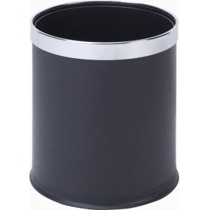 Wholesale Black Hotel Bedroom Double Layer Plastic Waste Dustbin from china suppliers
