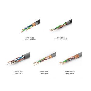 Pure Copper CCA Conductor Cat5e LAN Cable For LAN Networking 305m
