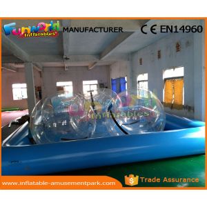 Heat Sealed Inflatable Swimming Pool Wet Deep Rectangle Pool 0.9mm PVC Tarpaulin