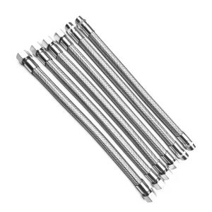 Galvanized Steel Braided Flex Hose Threaded Connection Of Flexible Hoses