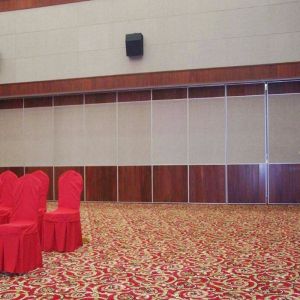 Sliding Soundproof Movable Partition Walls Top Hung Supported 85 mm Melamine
