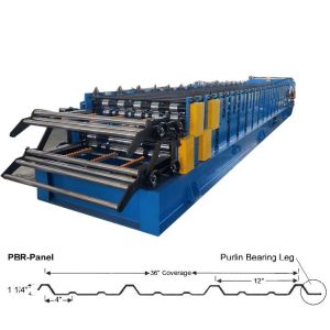 1.2 Mm Color Steel Roll Forming Machine R Panel & Pbr Panel Roofing Sheet