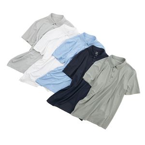 Customized Colors Summer Anti-Wrinkle Plain Polo T Shirt for Men in Dry Cool Fit