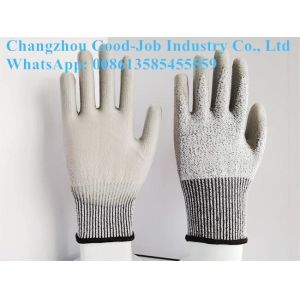 13G PU HPPE Liner Cut Resistant Protective Work Gloves Polyurethane Palm Coated