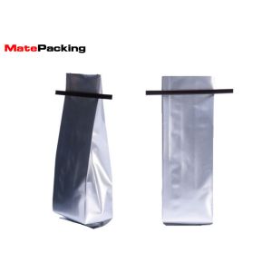 Coffee Back Sealed Side Gusset Bag Matte Foil Laminated With Tin Tie Value