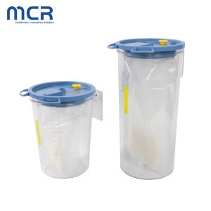1500ml Plastic Suction Canister with Solidifier and Filter