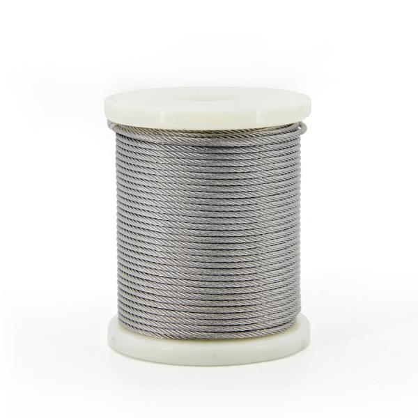 Stainless Steel Wire Rope Silver 7*19 4mm Smooth Polished Surface