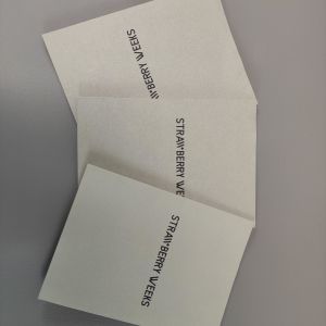 Clothing Instruction Manual Customized Card with Matte Lamination Surface