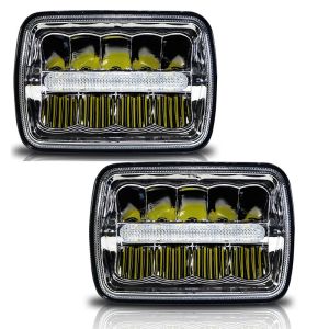 Buy cheap Square LED Headlights, 5x7/7x6-inch Sealed Beam Headlamp H/Low Beam with Parking from wholesalers