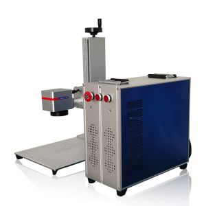 Portable 30w Raycus color fiber laser marking machine for metal