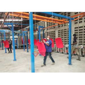 Power Coating Oven Semi Automatic Loading Workpiece Hanging Power Coating Line