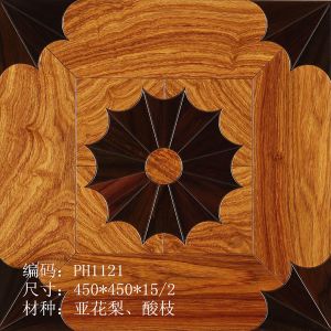 Beautiful Flower Pattern Wood Flooring Tiles Different Designs