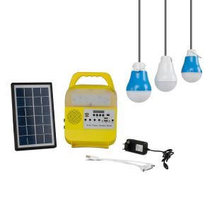 CE MSDS IEC Plastic Solar Home Lighting System With Power Bank