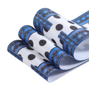 Oem Logo Pastel Rainbow 75mm Glitter Ribbon Custom 1 Print Grossgrain