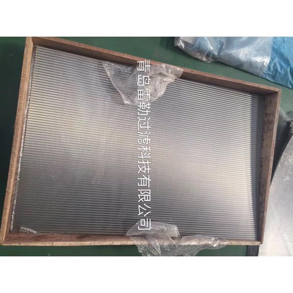 Flat Panel Wedge Wire Sieve Filters For Solid - Liquid Separation / Chemical