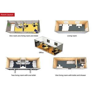 Office 40HQ Prefabricated Detachable Container House