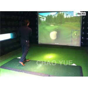 Black Inflatable Golf Simulator Tent (CYTT-154)