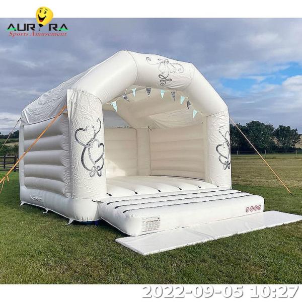 White Inflatable Bounce House Inflatable Bouncy Castle For Kids Adults Party
