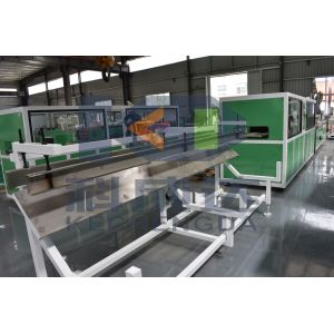 UPVC PVC WPC Wood Plastic Door Frame Profile Making Machine / Extrusion