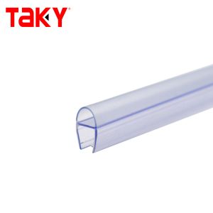 Clear PVC Shower Door Seal Strip 10mm Transparent Black