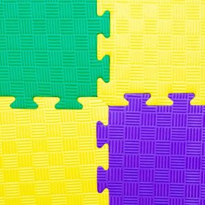 Cross Pattern Puzzle Soft Floor Eva Gym Foam Mat Interlocking For Garage
