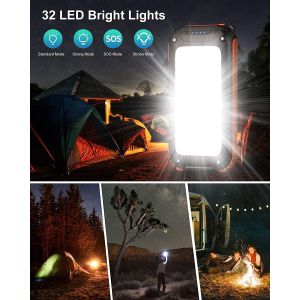 Dynamo Waterproof Portable Solar Charger / Power Bank 26800mAh UN38.3