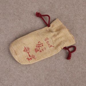 Yellow Canvas Drawstring Bags / Mini Personalised Cotton Drawstring Bags