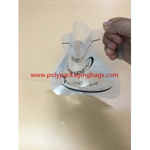 China Custom Stand Up Pouch With Spout  / 500ml Transparent Water Bags on sale