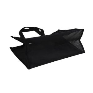 Customized 100% Polyester Black Mesh Beach Tote Bag With Printing