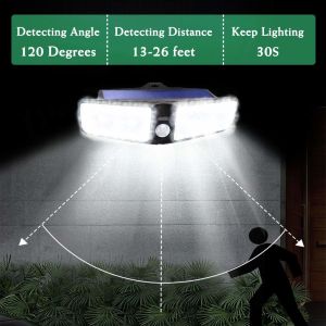 80 LED Outdoor Motion Sensor Light, Solar Motion Lights Outdoor Security for