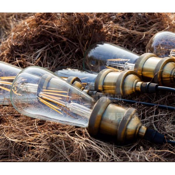 Dimmable 4W 6W 8W E27 LED ST64 Filament Bulb light Vintage Glass lamp home lighting Warm white/Nature white 110V/ 230V